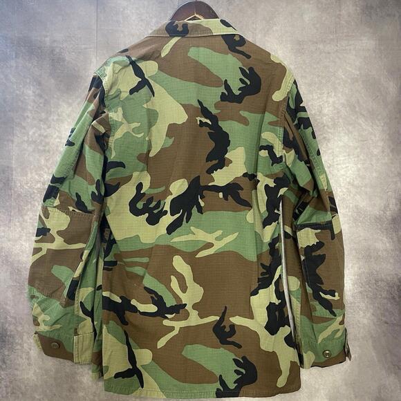 Vintage US Air Force‎ Woodland Camo Jacket Shirt Military Uniform Men Sz Medium - Picture 4 of 7